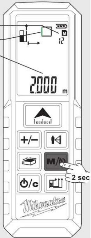 MILWAUKEE LDM 50 - TIMER MEMORIA - 2