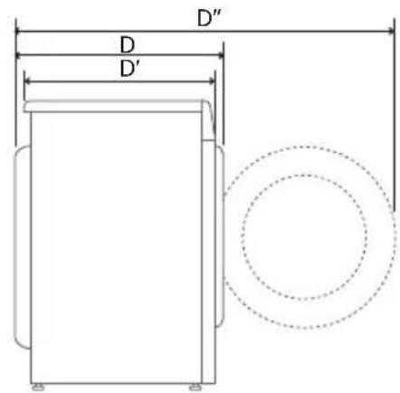 LG RC80V9AV2W - Dimensions(mm) - 2