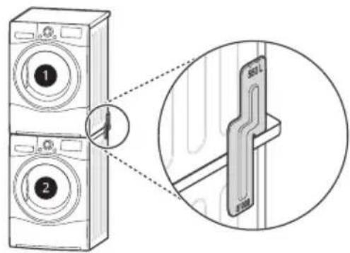 LG RC80V9AV2W - Kit d'apilament - 1