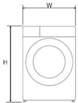 LG RH80T2AP6RM - Dimensions (mm) - 1