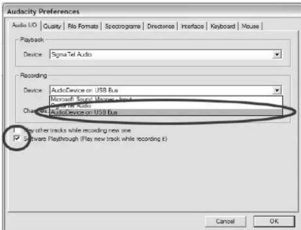 Fenton RP115C - Configuration logiciel - 2