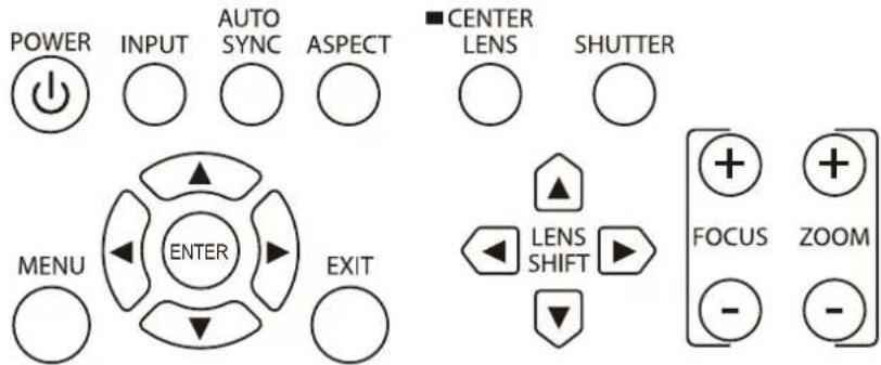 VIVITEK DW6851 - Panneau de contrôle - 1