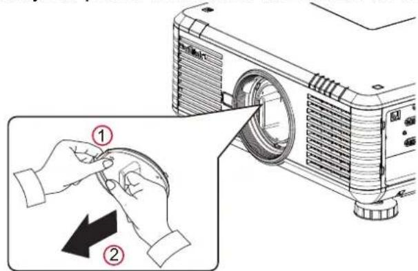 VIVITEK DW6851 - Installation ou retrait de l'objet de projection - 1