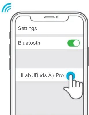 JLab JBuds Air Pro - AJOUT de nouveaux appareils bluetooth : - 5