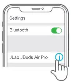 JLab JBuds Air Pro - AUCUN son dans l'un des écouteurs ou écouteurs déconnectés (réinitialisation manuelle) - 1