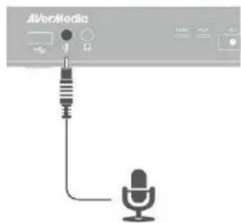 AVERMEDIA Pocket Speakerphone Hub AS315 - Connecting the Device to Your Microphone and Headset - 2