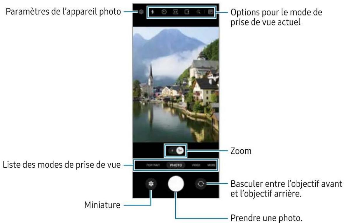 SAMSUNG Galaxy Z Flip 4 - Prendre une photo - 2