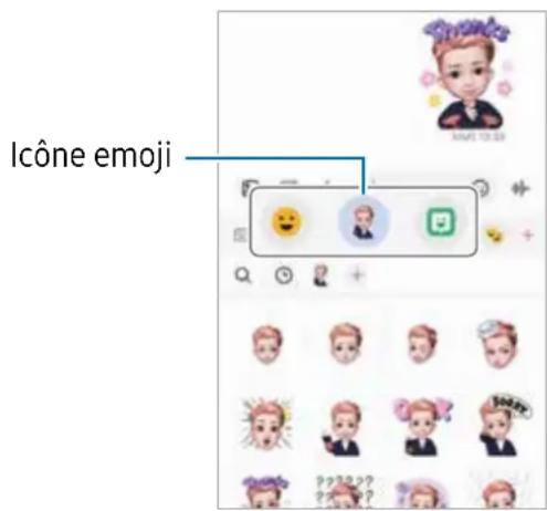 SAMSUNG Galaxy Z Flip 4 - Utiliser des symboles AR Emoji dans une conversation - 1