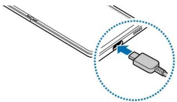 SAMSUNG Galaxy Z Flip 4 - Chargement avec un cable - 1