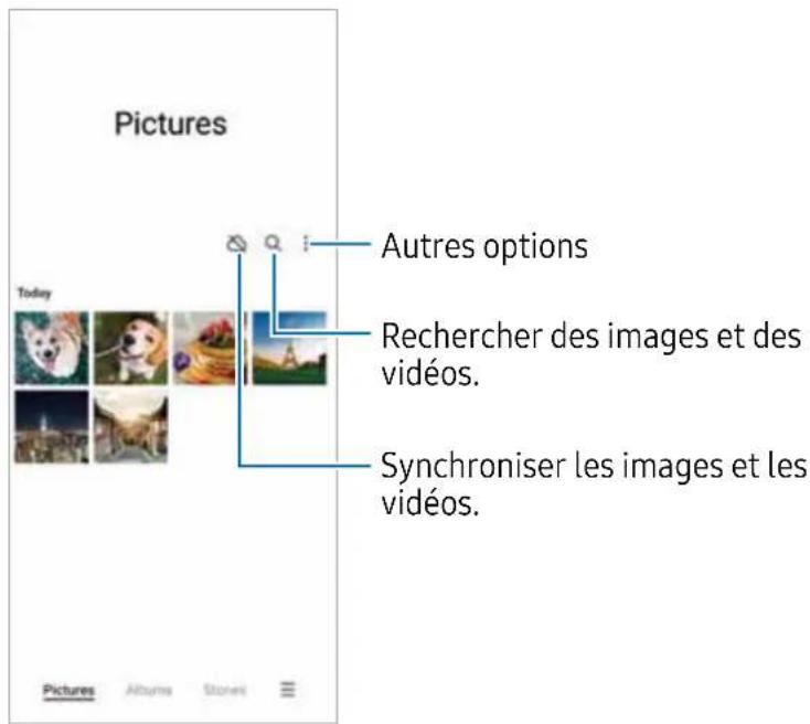 SAMSUNG Galaxy Z Flip 4 - Utiliser l'application Galerie - 1