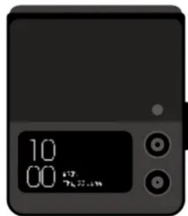 SAMSUNG Galaxy Z Flip 4 - Écran externe et écran principal - 2