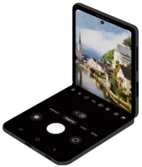 SAMSUNG Galaxy Z Flip 4 - Utiliser l'appareil photo avec l'appareil plié (mode Flex) - 1