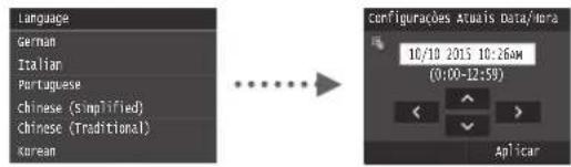 CANON imageCLASS MF414dw - Make the settings, starting with the language and ending with the date and time. - 1