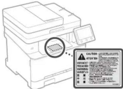 CANON Color imageCLASS MF642Cdw - Laser Safety - 1