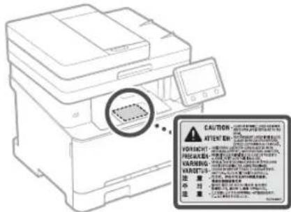 CANON Color imageCLASS MF642Cdw - Segurança do laser - 1