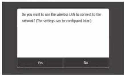 CANON Color imageCLASS MF642Cdw - Specifying the connection method - 1