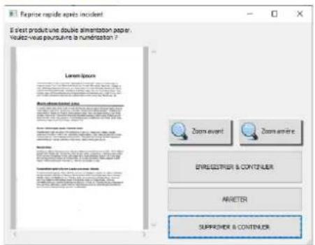 CANON imageFORMULA RS40 - Que faire lorsqu'une double alimentation est détectée - 5
