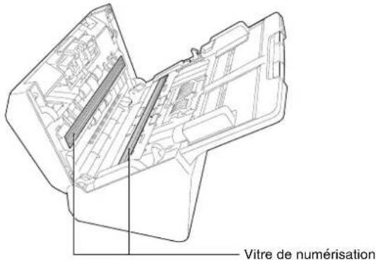 CANON imageFORMULA RS40 - Retirez la poussiere presente sur la vitre de numérisation. - 1