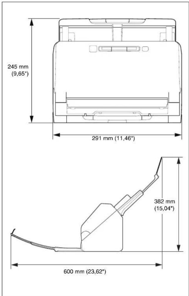 CANON imageFORMULA RS40 - Dimensions - 1