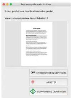 CANON imageFORMULA RS40 - Que faire lorsqu'une double alimentation est détectée - 6