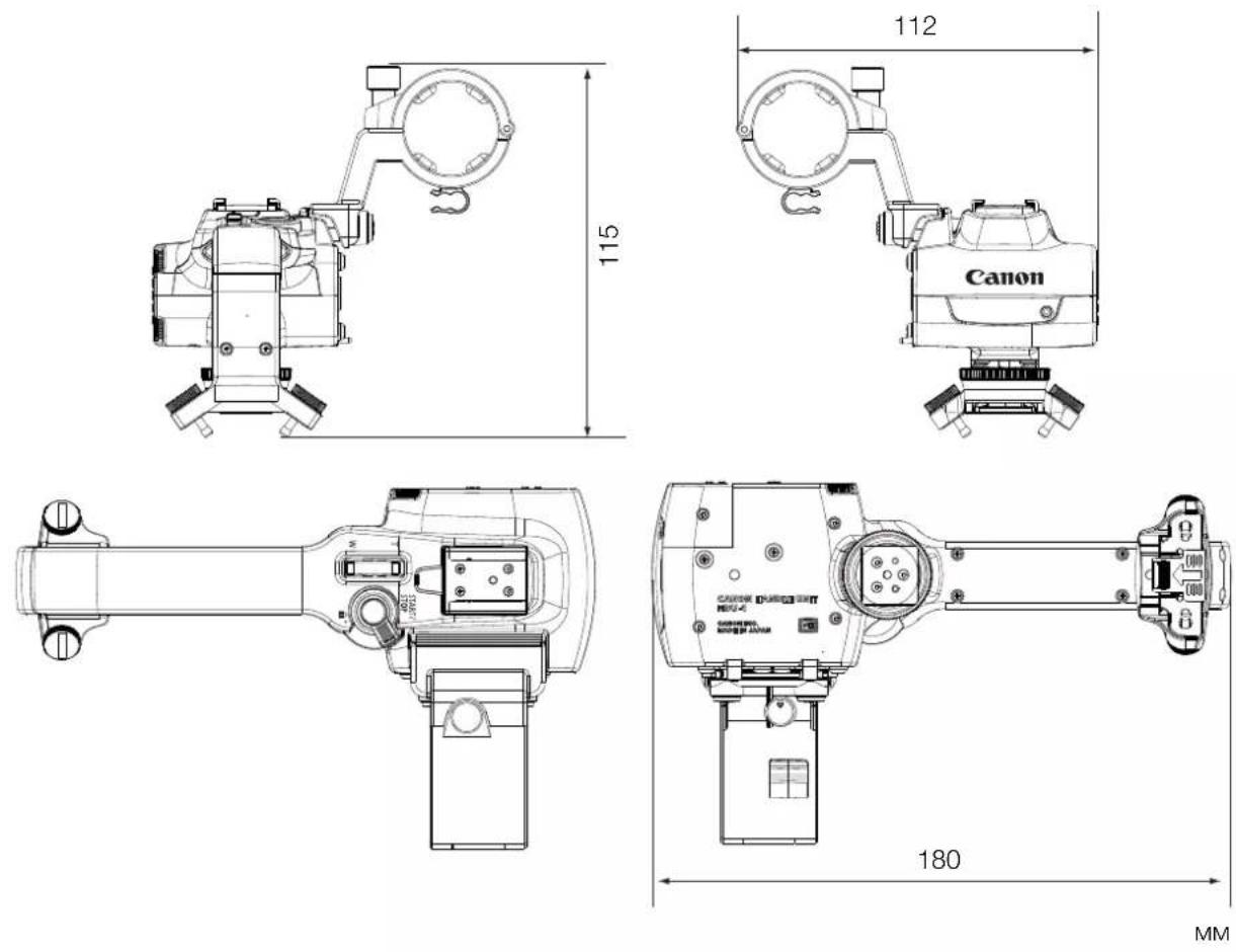 CANON XA65 - ■Детальные размеры HDU-1 - 1