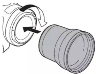 CANON XA65 - Montaggio di un teleconvertitore sulla videocamera - 1