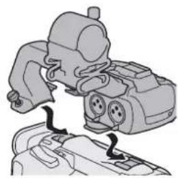 CANON XA65 - Attaching the Handle Unit - 2