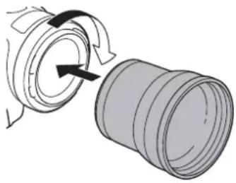 CANON XA65 - Установка телеконвертера на камеру - 1