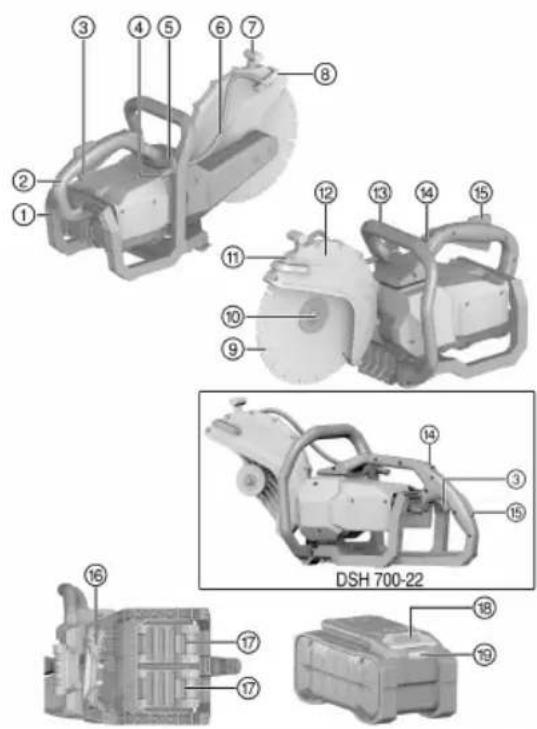 HILTI DSH 70022 - Vue d'ensemble du produit tronçonneuse - 1