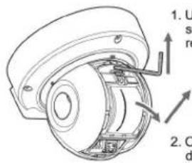 OPTEX RLS2020S - 3-3 Retrait de la VITRE du LASER - 1