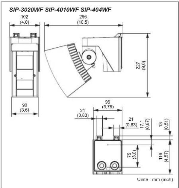 OPTEX Redwall SIP404WF - Spécifications de l'unité principale - 1