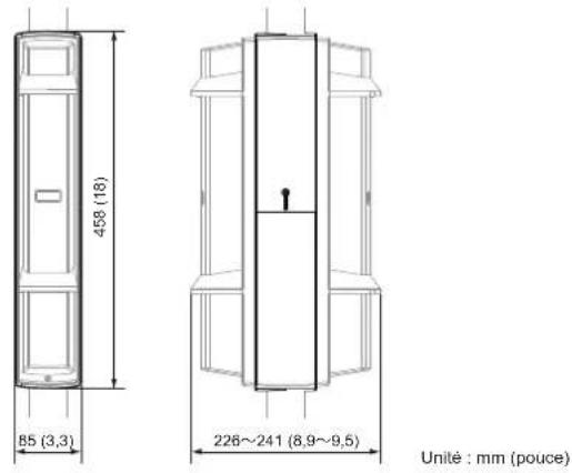 OPTEX SL200QN - Psc-4: couvercle pour détecteur montés sur poteau dos à dos. - 1