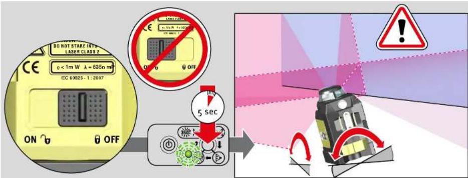 Stabila LAX 400 - Fonction laser d'aplomb: - 1