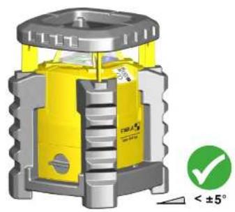 Stabila LAR 300 - Insertion des piles / remplacement des piles - 3