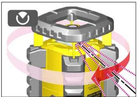 Stabila LAR 350 - Positionnement du rayon laser - 2