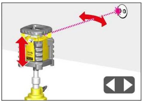 Stabila LAR 350 - Positionnement du rayon laser - 1