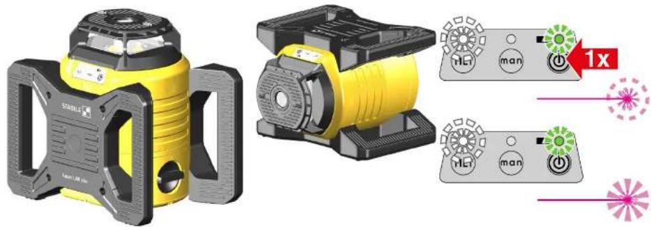 Stabila LAR 160 G - Insertion des piles / remplacement des piles - 1