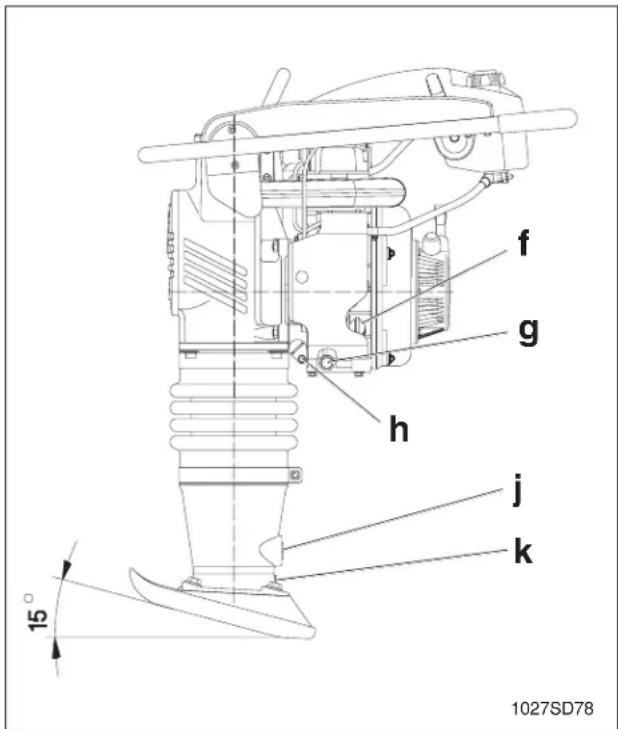 Wacker Neuson DS720 - Ölstand kontrollieren: - 2