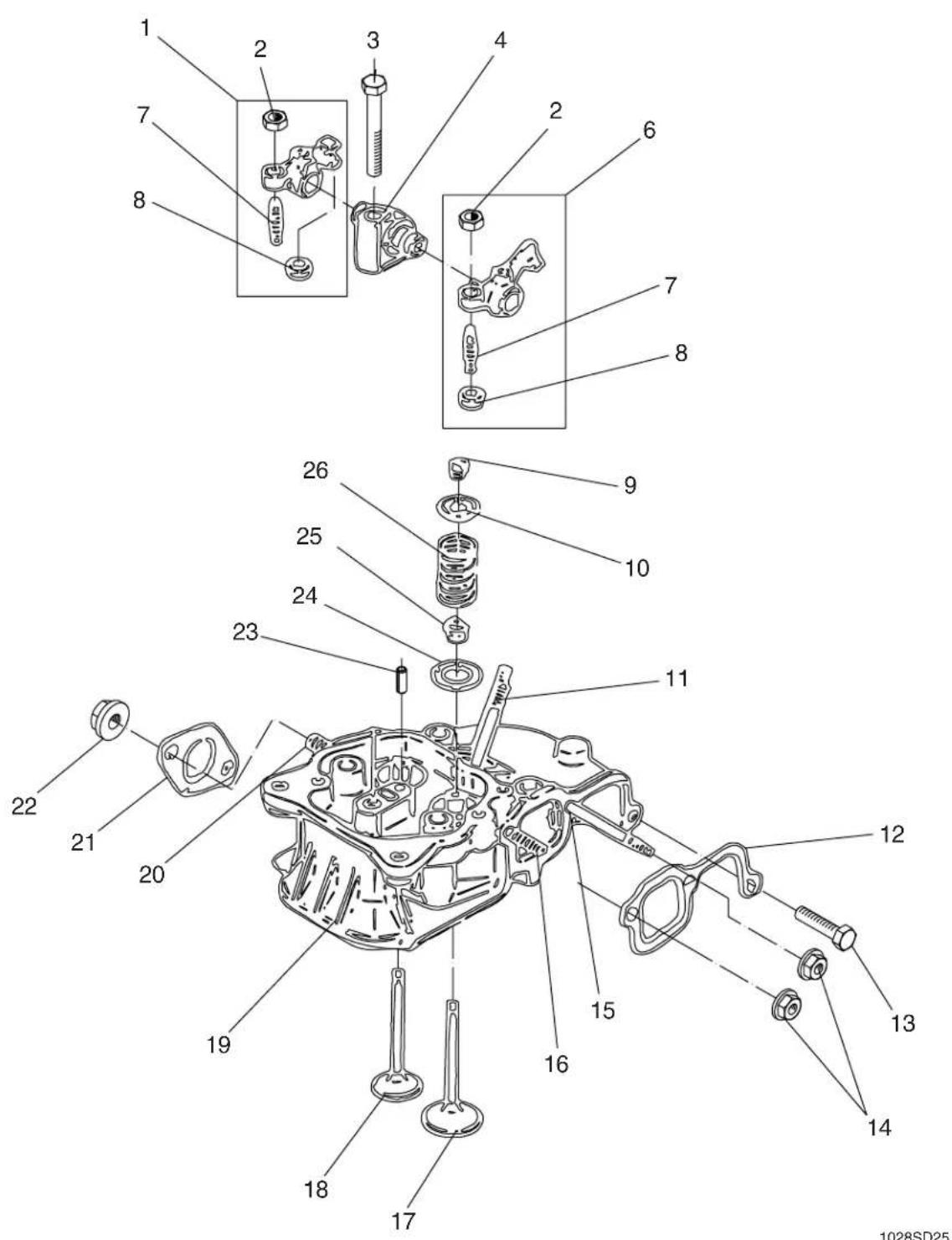Wacker Neuson DS720 - Cylinder head / Zylinderkopf / Culata del cilindro / Culasse de cylindre - 1