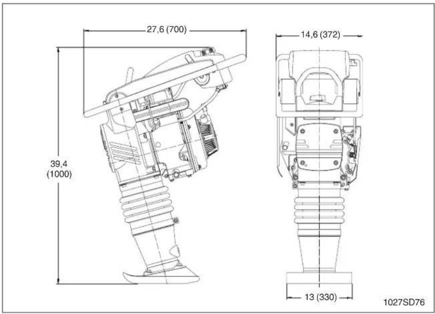 Wacker Neuson DS720 - Dimensiones - 1