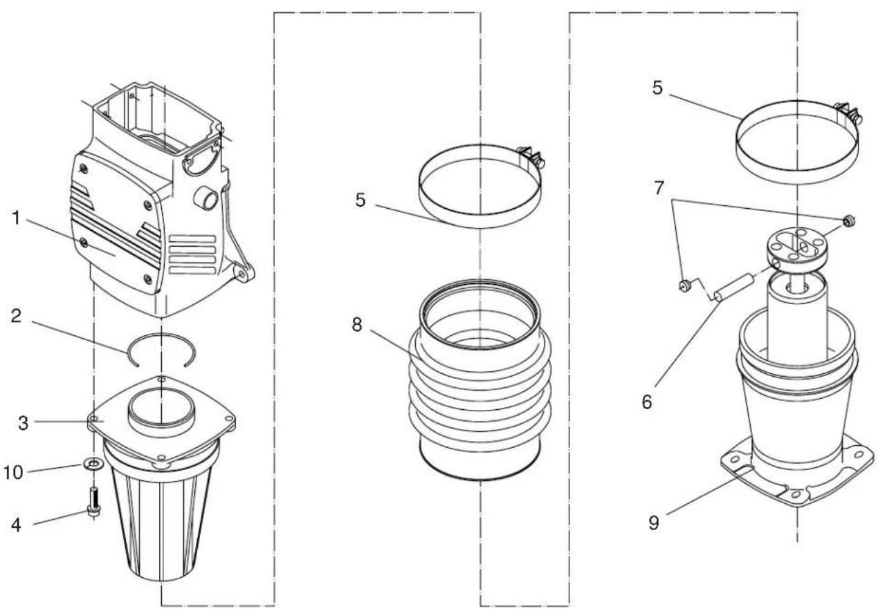 Wacker Neuson DS720 - Ramming system / Stampfsystem / Sistema apisonador / Système du pilon - 1