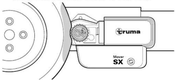 TRUMA Mover SX - Rischio di lesioni dovute a un uso scorretto della leva di avvicinamento - 3