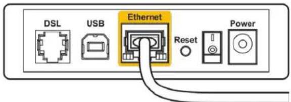 LINKSYS WRT32XB - Melding om at Internett-kabelen ikke er koblet til - 3