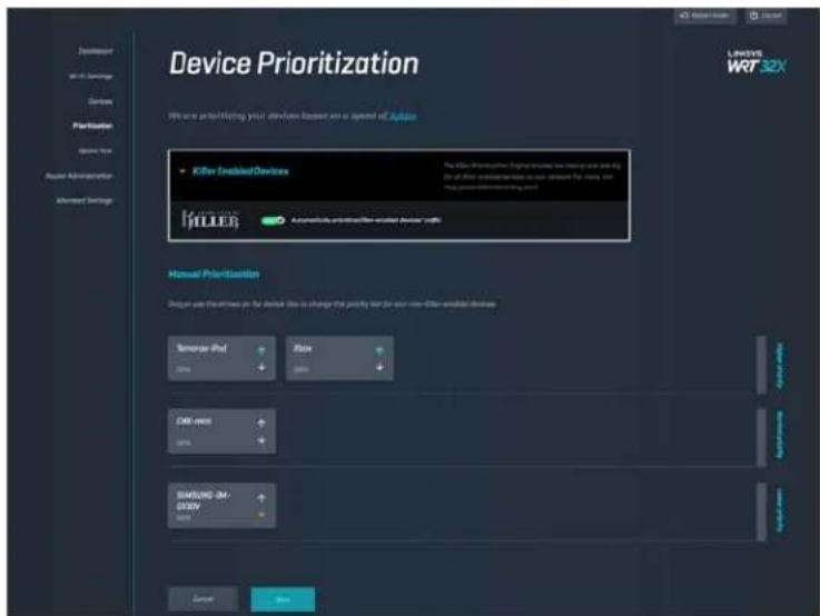 LINKSYS WRT32XB - Dashboard (tableau de bord) - 4