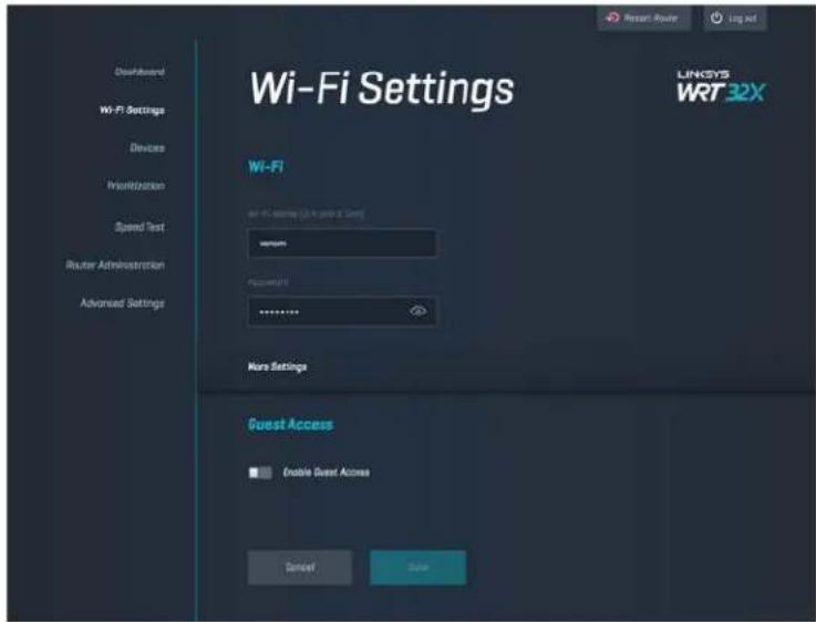 LINKSYS WRT32XB - Bảng điều khiển - 2
