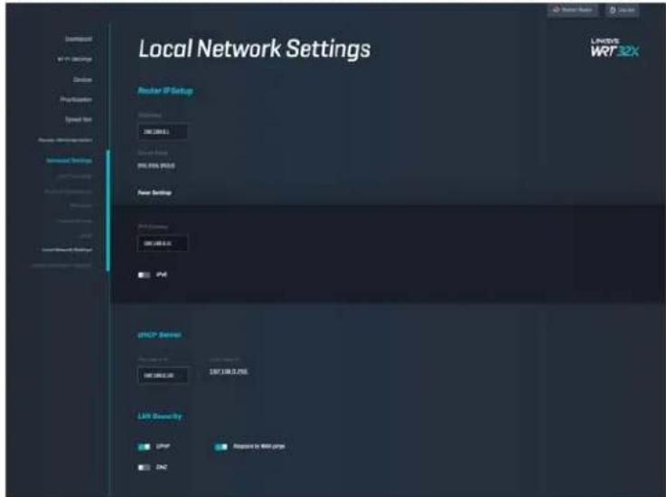 LINKSYS WRT32XB - Setări rețea locală - 1