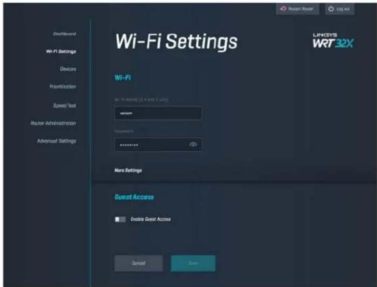 LINKSYS WRT32XB - 控制面板 - 2