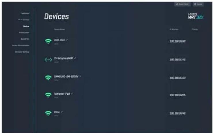 LINKSYS WRT32XB - Dashboard - 3