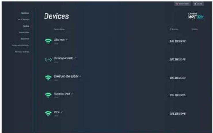 LINKSYS WRT32XB - Painel de controlo - 3