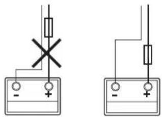 TRUMA Mover XT4 - Aansluiting van de accu - 1
